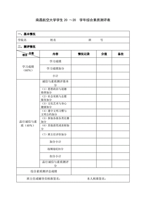 大学生学年考评表 大学学年考评表模板-第2张图片-马瑞范文网