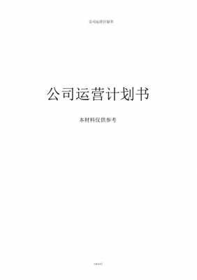 运营计划书模板简单的 企业运营计划书模板-第1张图片-马瑞范文网