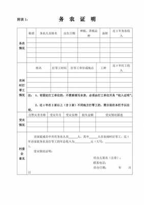 务农证明的模板 务农证明入学模板-第1张图片-马瑞范文网