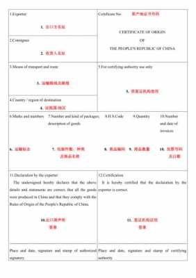 一般原产地证明模板-第1张图片-马瑞范文网