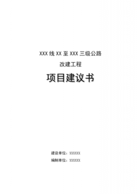 道路建设提案模板_道路建设项目建议书的范文-第3张图片-马瑞范文网