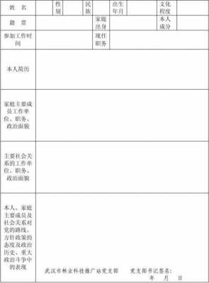 入党政审材料表格填写-入党政审材料报告模板-第3张图片-马瑞范文网