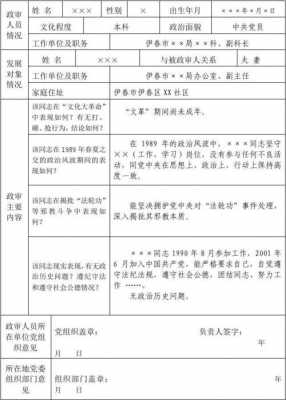 入党政审材料表格填写-入党政审材料报告模板-第2张图片-马瑞范文网