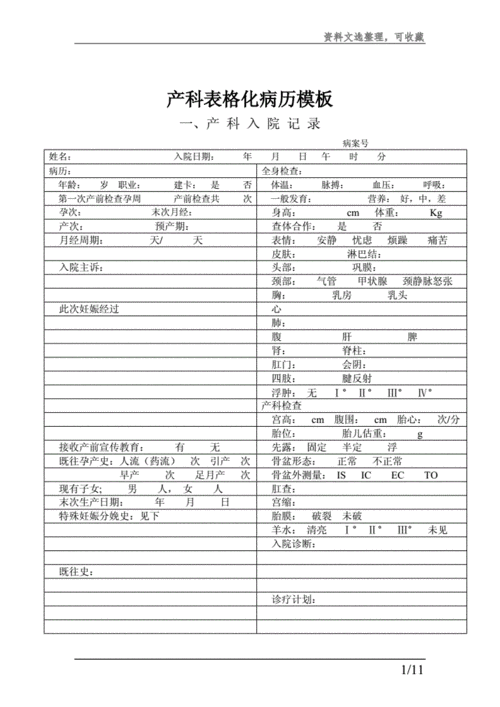 妇产妇顺产病历模板-第1张图片-马瑞范文网