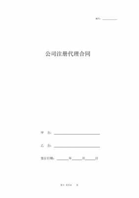 代理公司注册合同模板,代理注册公司怎么收费标准 -第3张图片-马瑞范文网