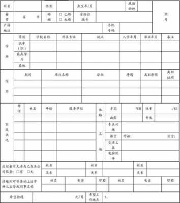 应征简历 应征履历表模板-第2张图片-马瑞范文网