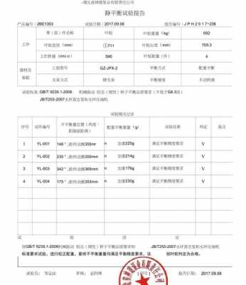 叶轮静平衡公式 叶轮静平衡报告模板-第1张图片-马瑞范文网