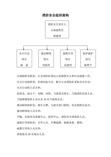 消防管理组织机构模板,消防安全管理组织架构 -第3张图片-马瑞范文网