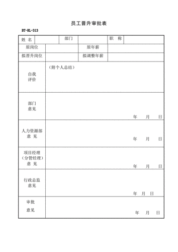 晋升申请表模板_晋升申请表模板怎么填写-第3张图片-马瑞范文网