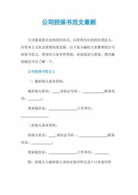 公司担保怎么写-公司担保个人模板-第3张图片-马瑞范文网