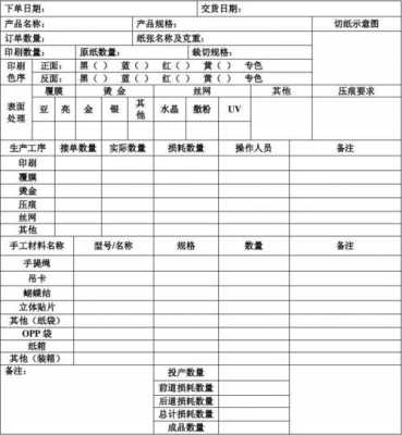 工业生产工艺单模板-第3张图片-马瑞范文网