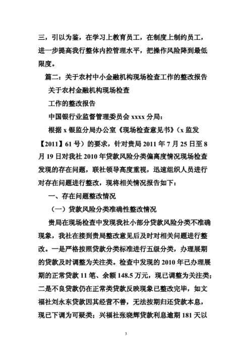 贷款整改方案模板-贷款检查整改报告模板-第2张图片-马瑞范文网