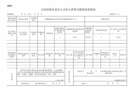 合伙人投资表格模板-第1张图片-马瑞范文网