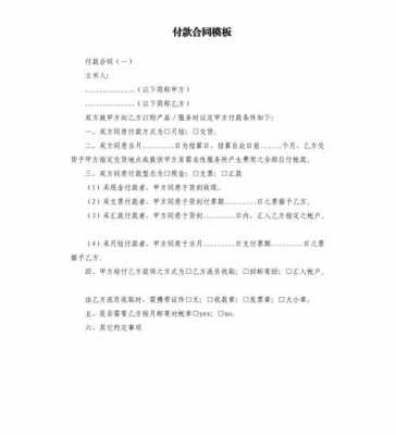  合同金额的支付方式模板「合同金额支付比例」-第2张图片-马瑞范文网