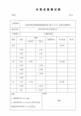 四等水准测量测回-四等水准复测报告模板-第3张图片-马瑞范文网