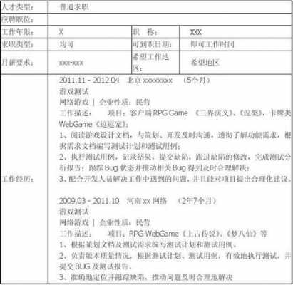 游戏测试qa简历模板_游戏测试工程师个人简历模板-第3张图片-马瑞范文网