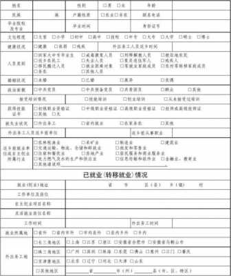  劳动力信息系统模板「劳动力信息调查表」-第2张图片-马瑞范文网