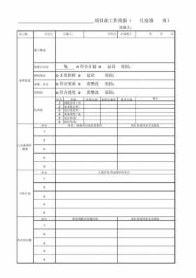  工程工作周报模板「工程周报模版」-第2张图片-马瑞范文网