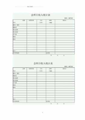 统计表模板（收入统计表模板）-第2张图片-马瑞范文网