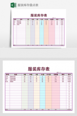  制服库存表模板「服装库存表格制作」-第1张图片-马瑞范文网