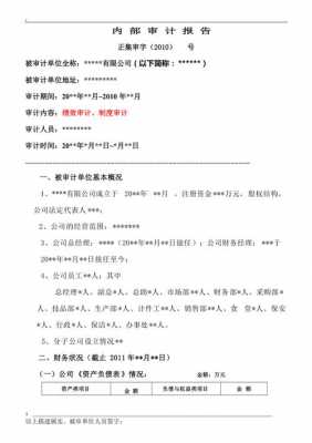  审计报告通用模板下载「审计报告样板」-第1张图片-马瑞范文网