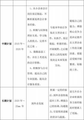 大学生职业生涯规划word模板会计-第3张图片-马瑞范文网