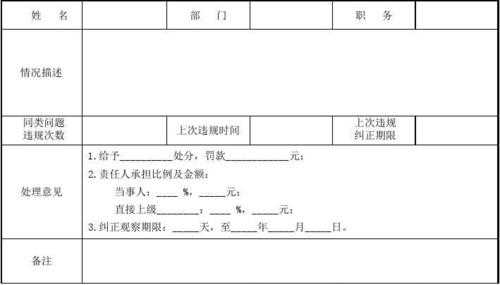 员工资料填错处罚模板_员工错误如何处理-第3张图片-马瑞范文网