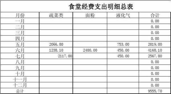 餐饮店支出明细表 餐饮业借支单模板-第2张图片-马瑞范文网