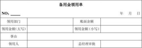 收备用金的凭证附件-收备用金模板-第3张图片-马瑞范文网