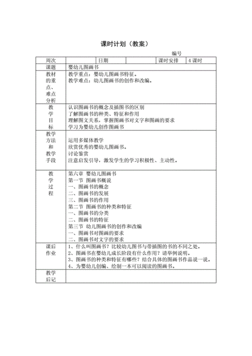  大学儿童文学教案模板「大学儿童文学课的课本」-第2张图片-马瑞范文网