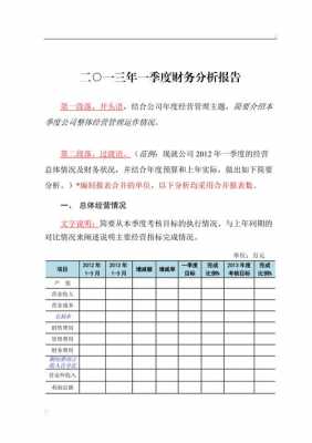 财务分析报告总结模板下载_财务分析报告总结怎么写-第2张图片-马瑞范文网