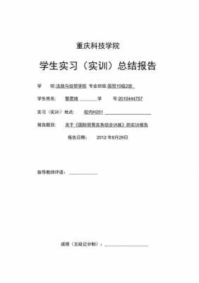 课程实训报告模板,课程及实训报告总结 -第3张图片-马瑞范文网