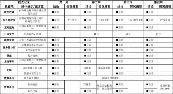 服务巡检表 服务巡检报告模板-第1张图片-马瑞范文网