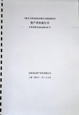 上海资产评估报告模板,上海资产评估有限公司 -第2张图片-马瑞范文网