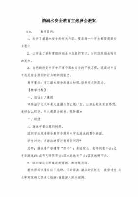 防溺水主题班会策划书模板,防溺水主题班会方案设计 -第3张图片-马瑞范文网