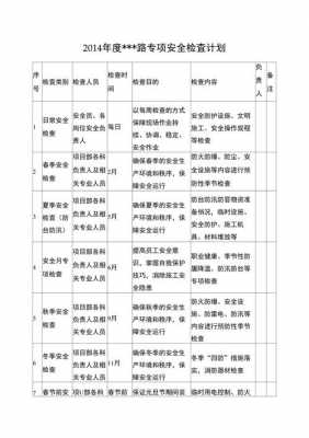 安全检查计划表模板（安全检查计划表模板图片）-第2张图片-马瑞范文网