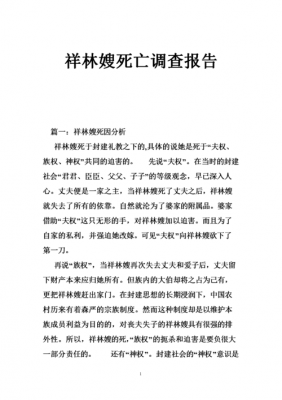 死亡案件调查报告-死亡事故调查报告的模板-第1张图片-马瑞范文网