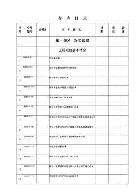 项目安全资料包括哪些 项目安全资料模板-第3张图片-马瑞范文网