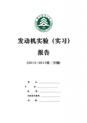 发动机实验报告模板-第1张图片-马瑞范文网