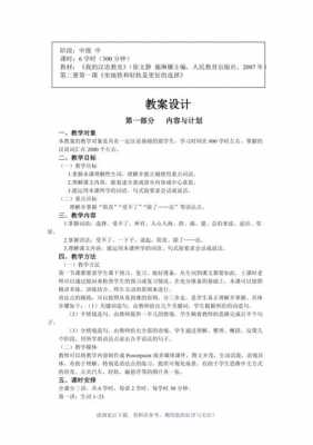 汉语国际教学教案模板-第3张图片-马瑞范文网