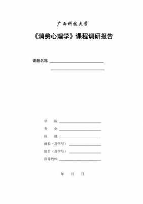 大学调查报告封面格式模板下载,大学生调研报告的封面格式 -第3张图片-马瑞范文网