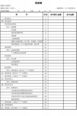 表税法利润表模板,纳税表利润 -第2张图片-马瑞范文网