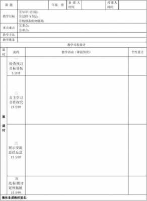 各课型备课模板（备课形式有几种形式）-第3张图片-马瑞范文网