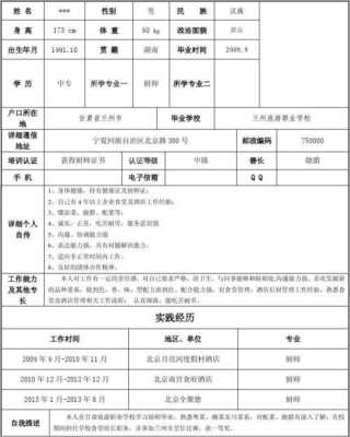 厨师招聘简历怎么写 厨师招聘简历模板-第1张图片-马瑞范文网