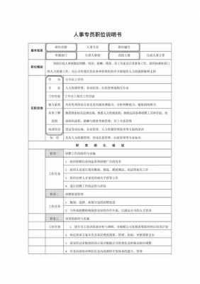 人事专员职位描述模板的简单介绍-第2张图片-马瑞范文网