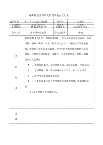 幼儿园会议记录表格模板_幼儿园会议记录表格模板内容-第3张图片-马瑞范文网