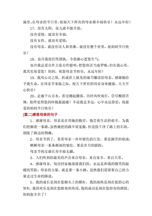 感念母亲的模板（感念母恩的心情的句子）-第3张图片-马瑞范文网