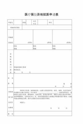 异地医保申请书模板_异地医保申请书怎么写格式-第1张图片-马瑞范文网