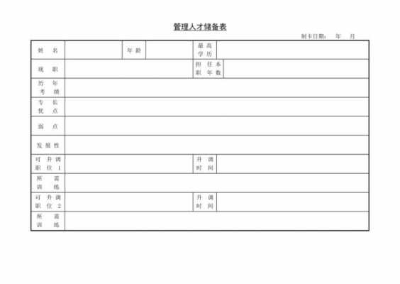 人才储备库模板（人才储备表模板）-第2张图片-马瑞范文网