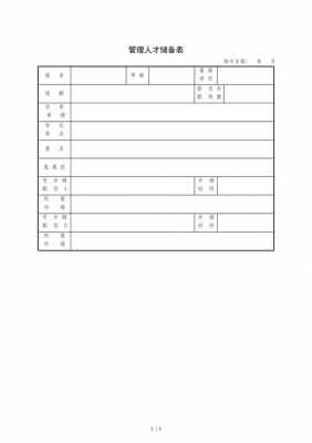 人才储备库模板（人才储备表模板）-第3张图片-马瑞范文网